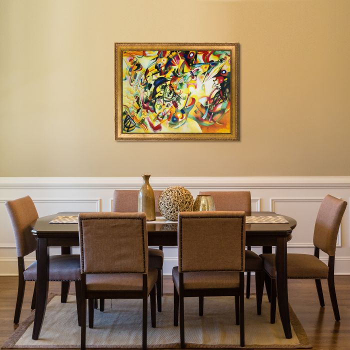 Composition VII, 1913 Pre-Framed - Versailles Gold King Frame 30"X40"