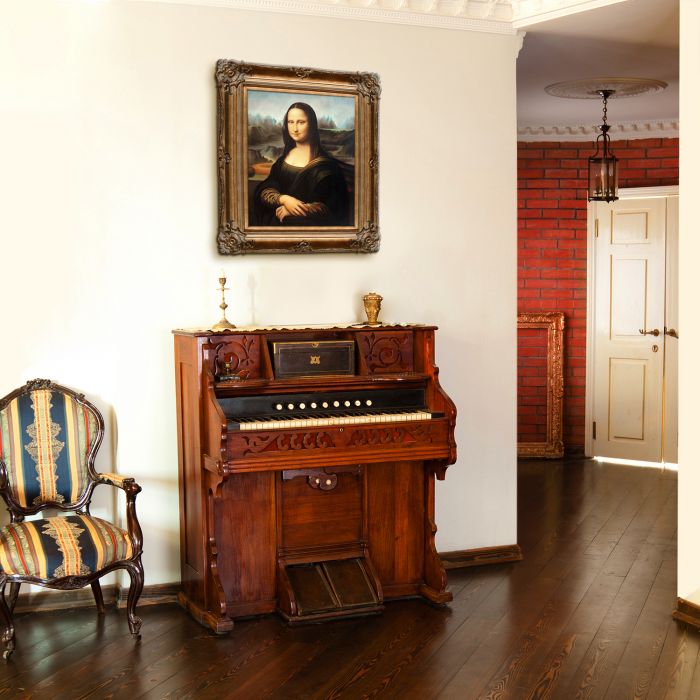 Mona Lisa Pre-Framed - Renaissance Bronze Frame 20"X24"