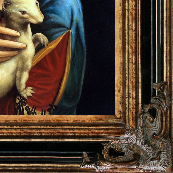 Lady With an Ermine Pre-Framed - Excalibur Frame 20"X24"