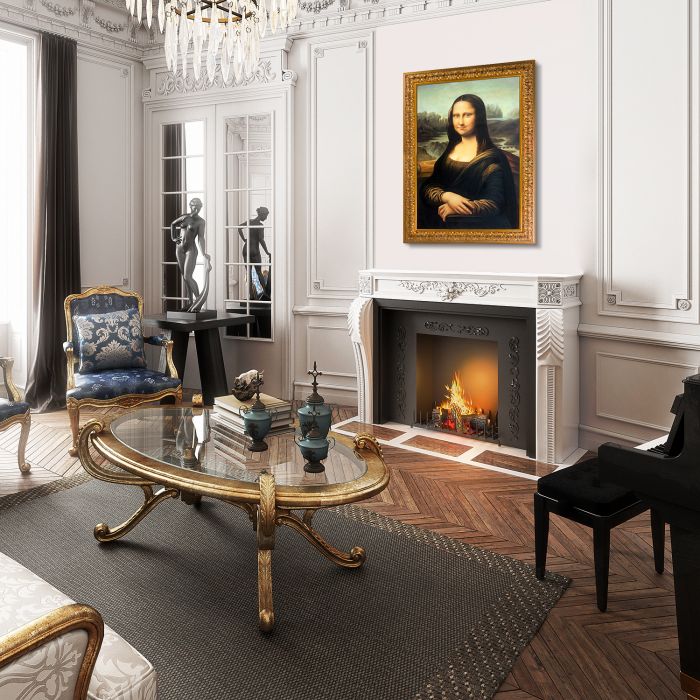 Mona Lisa Pre-Framed - Sicilian Gold Frame 24" X 36"