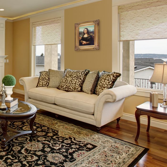 Mona Lisa Pre-framed - Renaissance Bronze 8 X 10 - Renaissance Bronze Frame 8"X10"