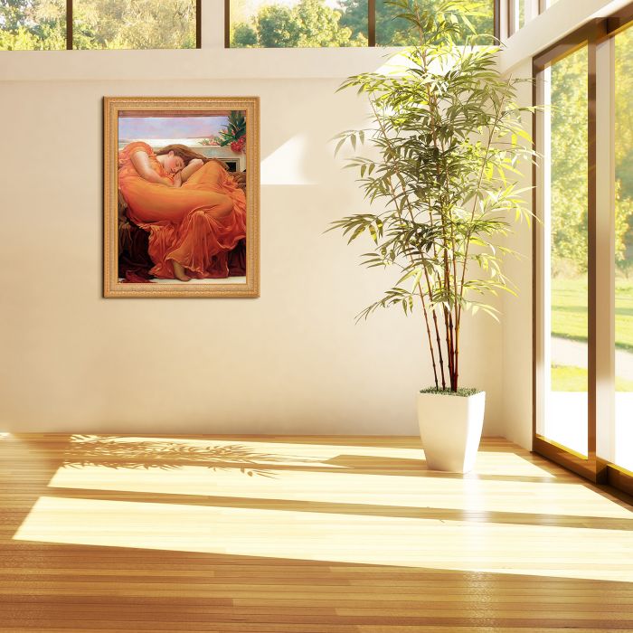 Flaming June Pre-Framed - Sovereign Frame 30" X 40"