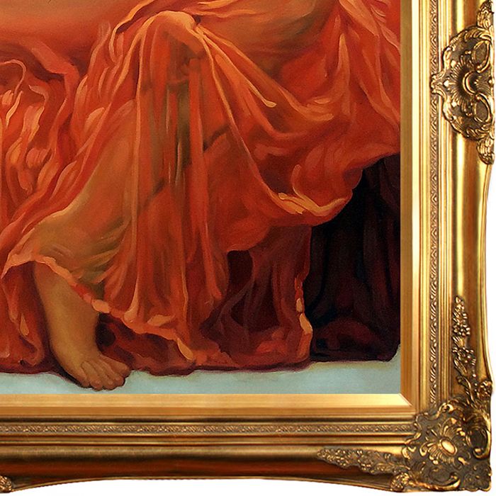 Flaming June Pre-Framed - Victorian Gold Frame 24"X36"