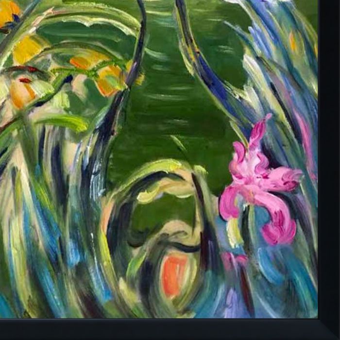 Cottage in the Woods Pre-framed - Studio Black Wood Frame 20"X24"