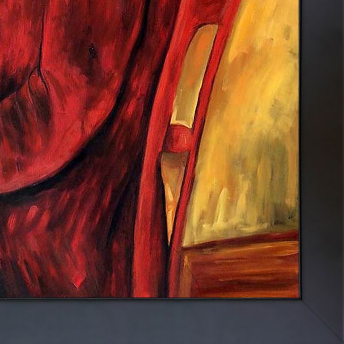 Modigliani, Self-Portrait Pre-Framed - New Age Black Frame 24"X36"