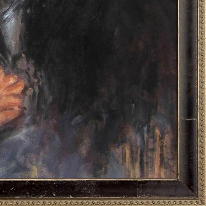 Portrait of Diego Rivera 2 Pre-Framed - Hermitage Cabernet Scooped Frame 20X24