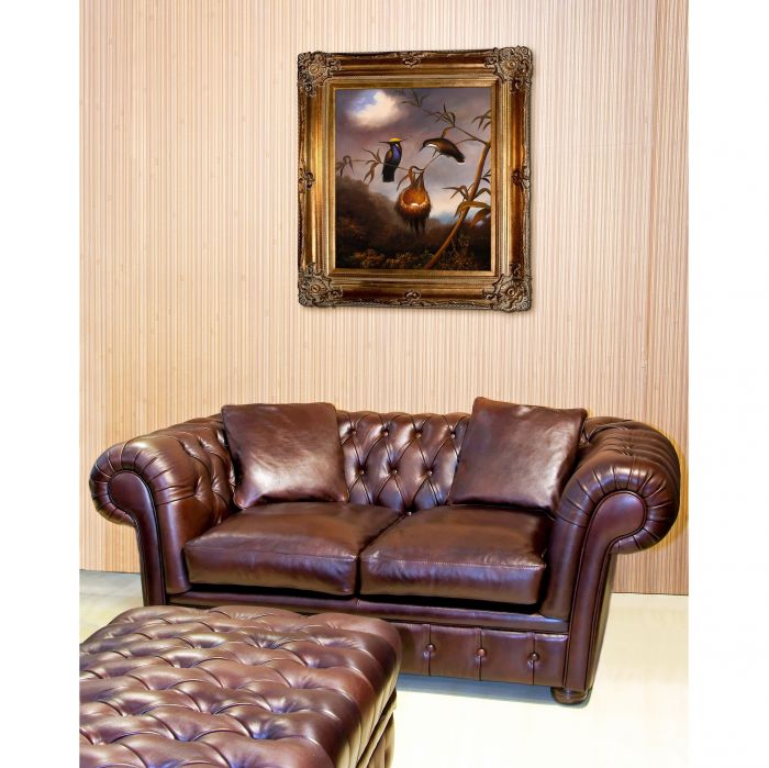 Black-Breasted Plovercrest Pre-Framed - Renaissance Bronze Frame 20"X24"