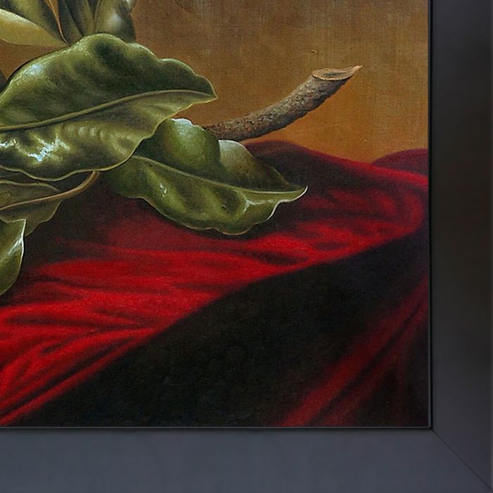 Magnolia Grandiflora, 1895 Pre-Framed - New Age Black Frame 24"X36"