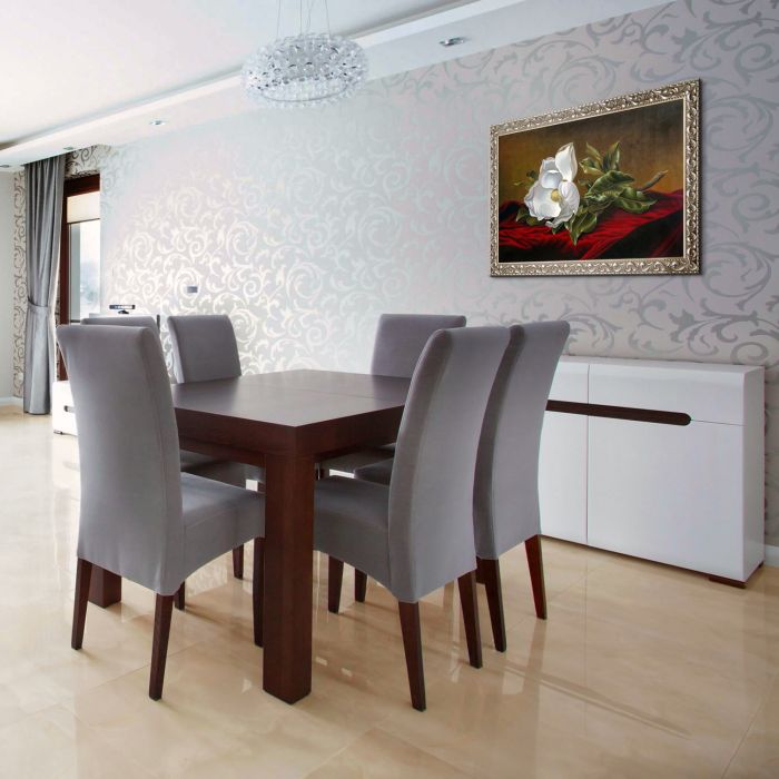 Magnolia Grandiflora, 1895 Pre-Framed - Rococo Silver 24"X36"