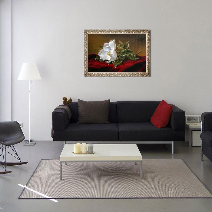 Magnolia Grandiflora, 1895 Pre-Framed - Rococo Silver 24"X36"