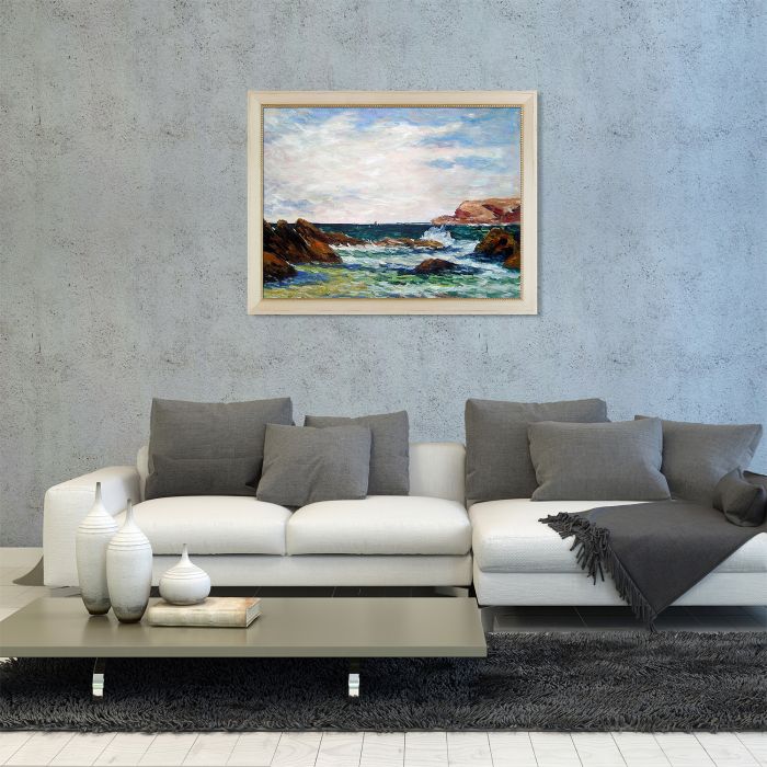 Belle-Ile-en-Mer, Evening, Cote Sauvage Pre-Framed - Constantine Frame 30" X 40"