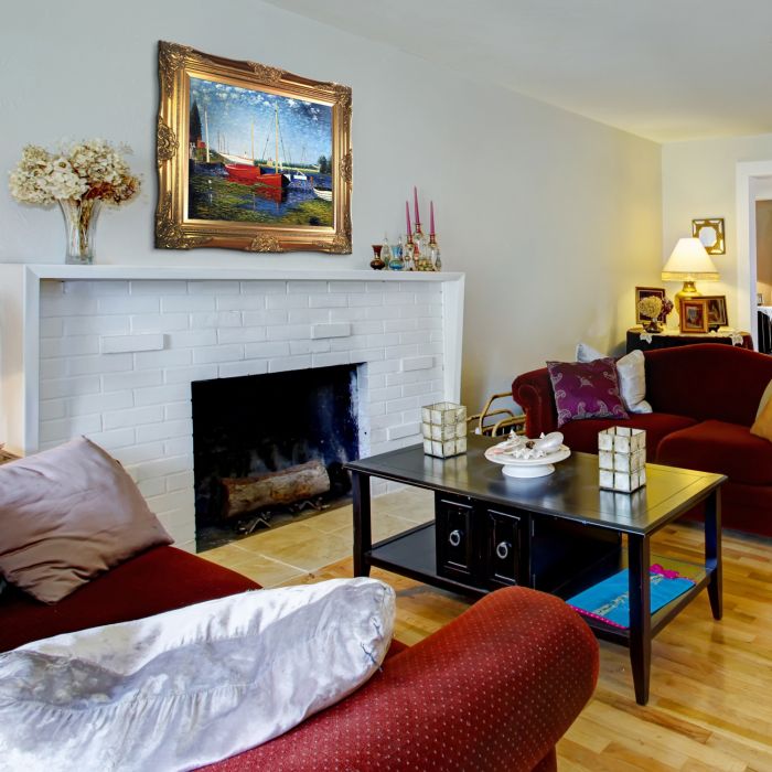 Red Boats at Argenteuil Pre-Framed - Victorian Gold Frame 20"X24"