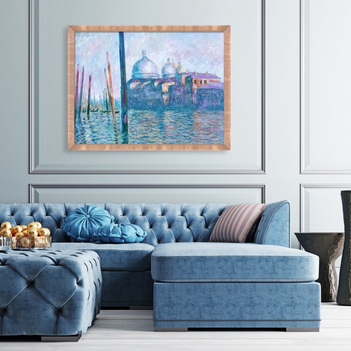 The Grand Canal, Venice Pre-framed - Blushing Rose Gold Frame 30" X 40"