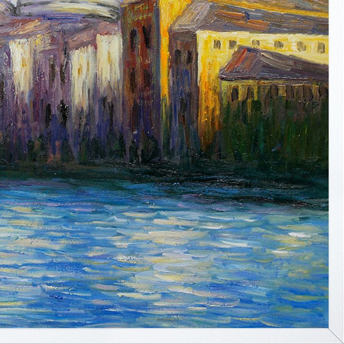 The Grand Canal, Venice Pre-framed - Studio White Wood Frame 30"X40"