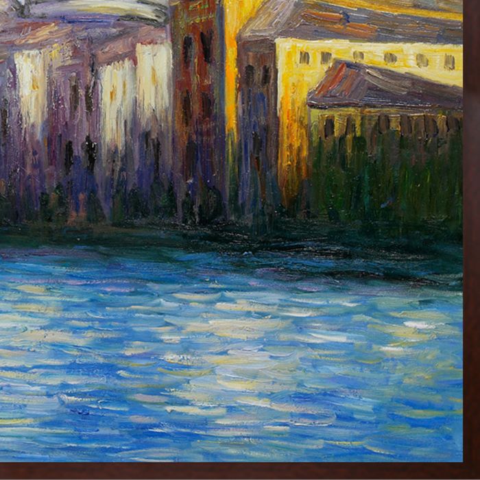 The Grand Canal, Venice Pre-framed - Studio Walnut Wood Frame 30