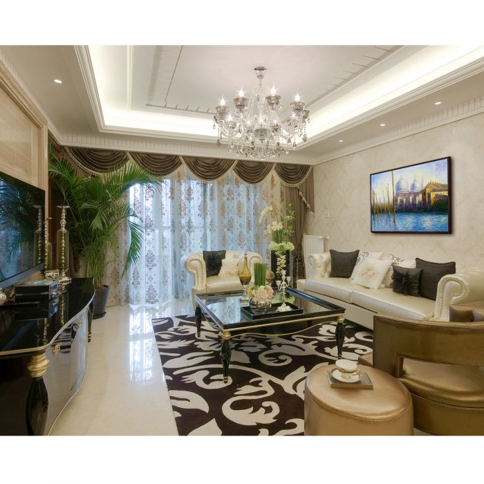 The Grand Canal, Venice Pre-framed - Studio Walnut Wood Frame 30