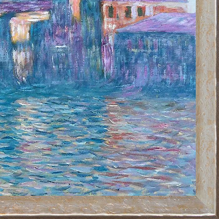 The Grand Canal, Venice Pre-framed - Silver Luna Frame 30"X40"