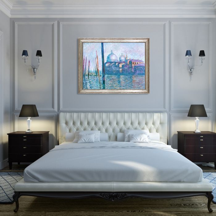 The Grand Canal, Venice Pre-framed - Versailles Silver King Frame 30" X 40"