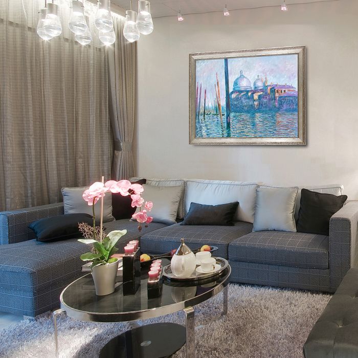 The Grand Canal, Venice Pre-framed - Versailles Silver King Frame 30" X 40"