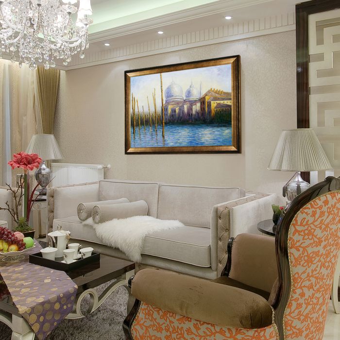 The Grand Canal, Venice Pre-framed - Athenian Gold Frame 30"X40"