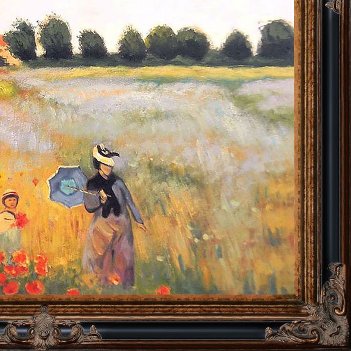 Poppy Field in Argenteuil Pre-Framed - Excalibur Frame 30"X40"