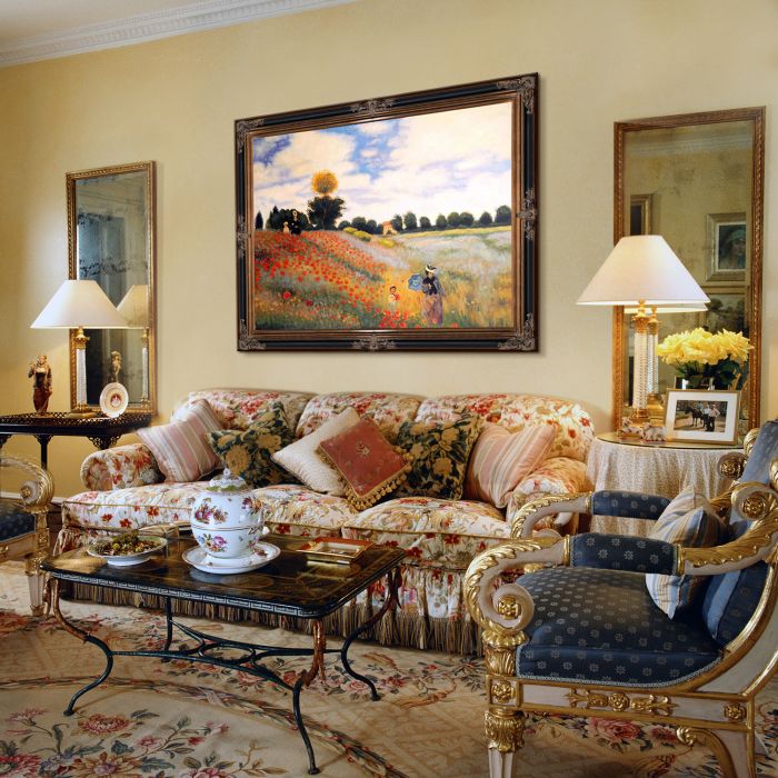 Poppy Field in Argenteuil Pre-Framed - Excalibur Frame 30"X40"