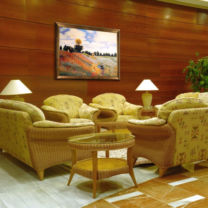 Poppy Field in Argenteuil Pre-Framed - Athenian Gold Frame 30"X40"