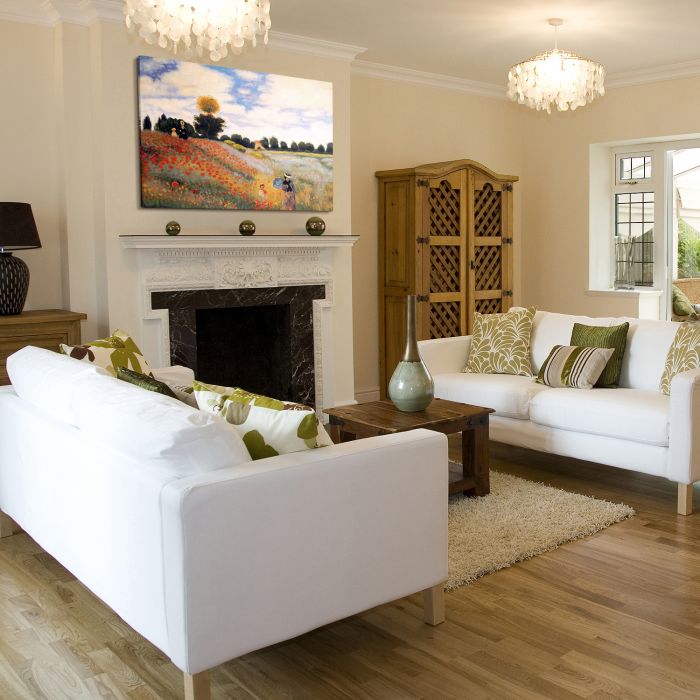 Poppy Field in Argenteuil Pre-Framed - Gallery Wrap 30"X40"