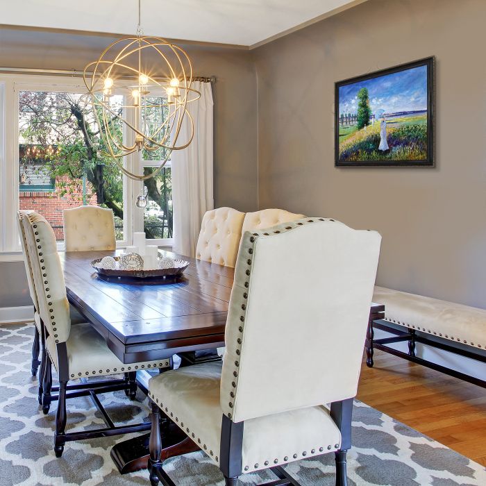 La Promenade (Argenteuil) Pre-Framed - La Scala Frame 20"X24"