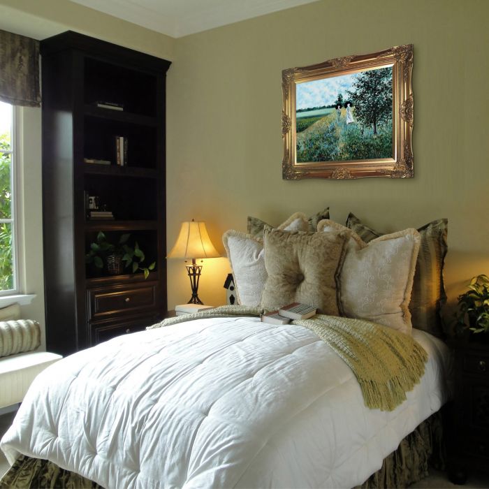 The Promenade Near Argenteuil Pre-Framed - Victorian Gold Frame 20"X24"