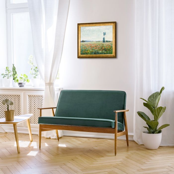 The Fields of Poppies Pre-Framed - Athenian Gold Frame 20"X24"