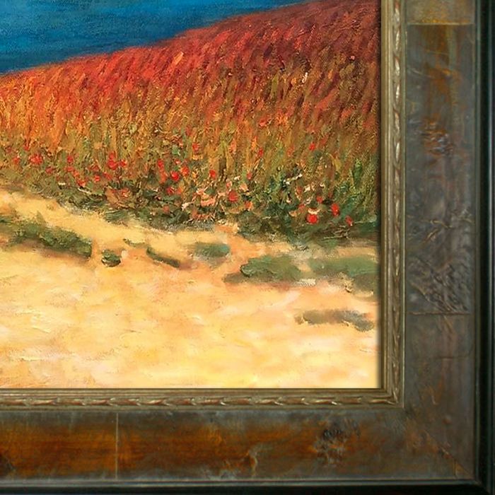 Meadow Road to Pourville Pre-Framed - Sambrosa Distressed Honey Frame 20"X24"