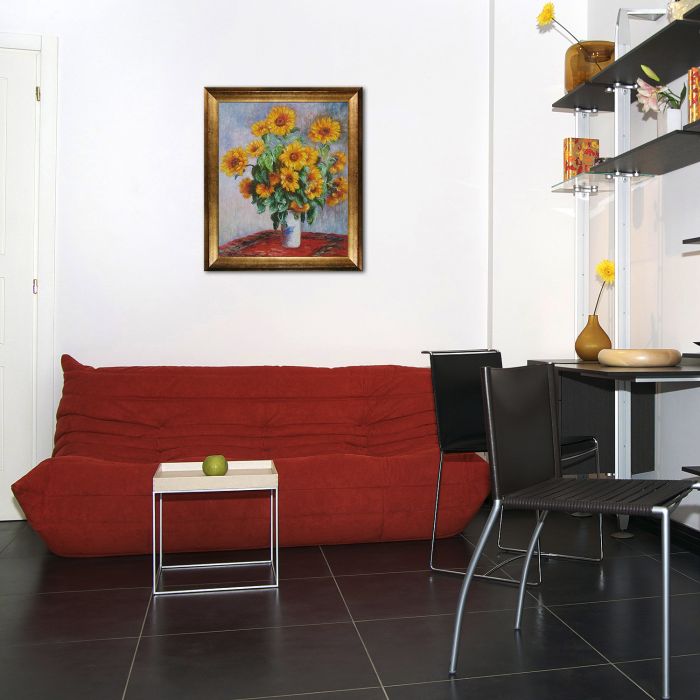 Sunflowers Pre-Framed - Athenian Gold Frame 20"X24"