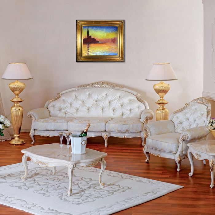 San Giorgio Maggiore by Twilight Pre-Framed - Regency Gold Frame 20"X24"