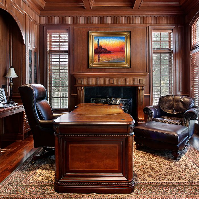 San Giorgio Maggiore by Twilight Pre-Framed - Regency Gold Frame 20"X24"