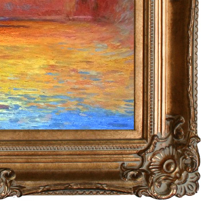 San Giorgio Maggiore by Twilight Pre-Framed - Renaissance Bronze Frame 20"X24"