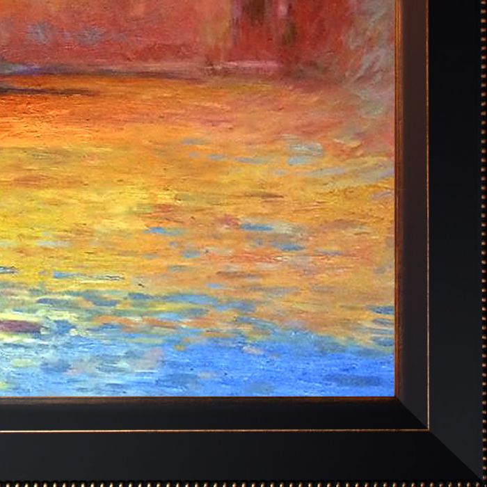 San Giorgio Maggiore by Twilight Pre-Framed - Veine D'Or Bronze Angled Frame 20"X24"