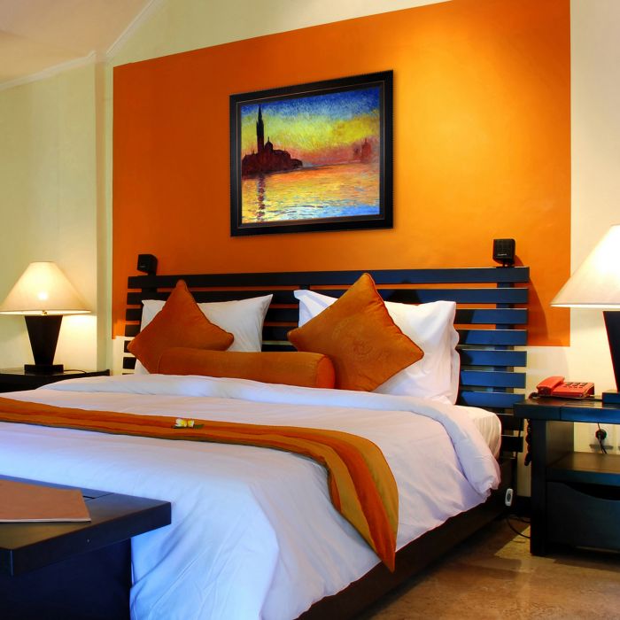 San Giorgio Maggiore by Twilight Pre-Framed - Veine D'Or Bronze Angled Frame 20"X24"