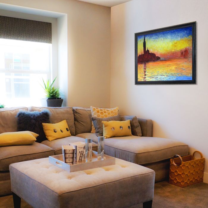 San Giorgio Maggiore by Twilight Pre-Framed - La Scala Frame 20"X24"