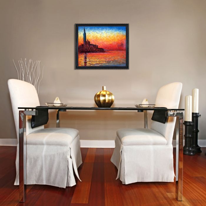 San Giorgio Maggiore by Twilight Pre-Framed - La Scala Frame 20"X24"