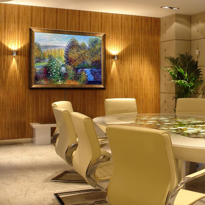 Corner of the Garden at Montgeron Pre-Framed - Athenian Gold Frame 30"X40"