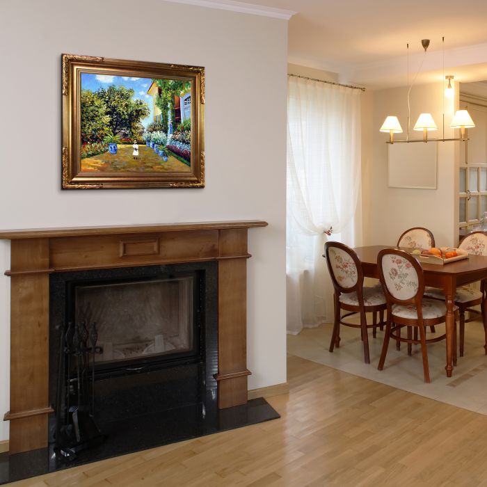 La Casa Della Artista Pre-Framed - Florentine Gold Frame 20"X24"