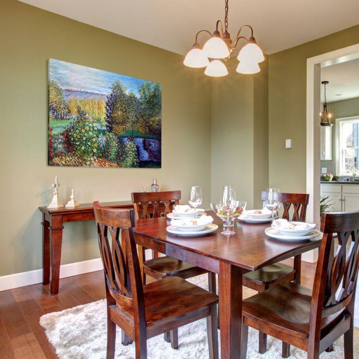 Corner of the Garden at Montgeron Gallery Wrap - Gallery Wrap 36"X48"