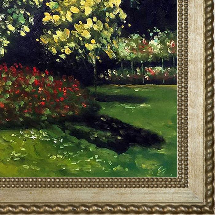 Jeanne-Marguerite Lecadre (Lady in a Garden) Pre-Framed - Verona Champagne Braid Frame 20