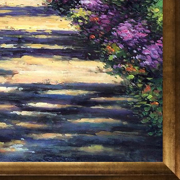 Garden Path at Giverny Pre-Framed - Athenian Gold Frame 36"X48"