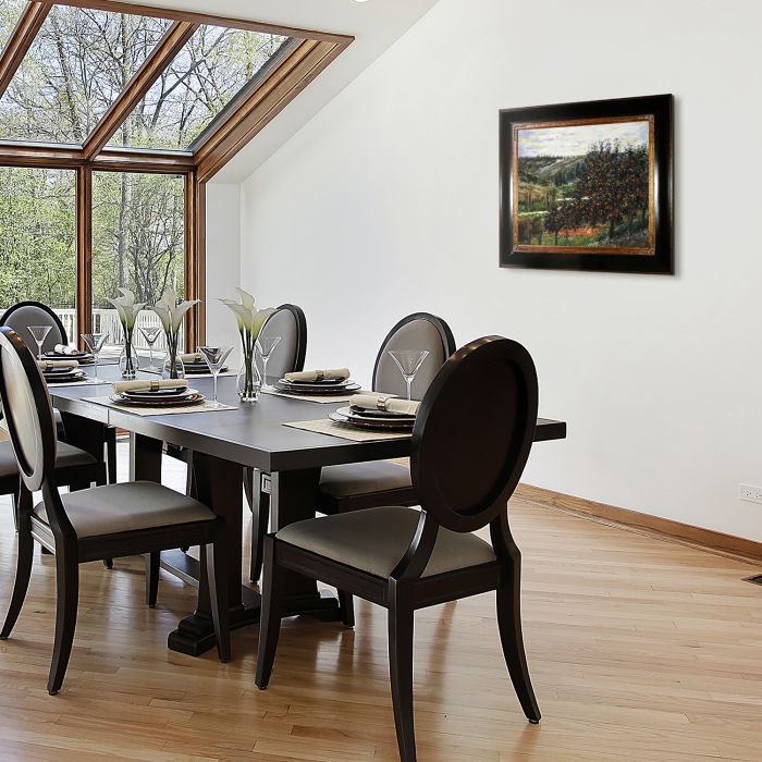 Apple Trees in Bloom at Vetheuil 1887 Pre-Framed - Opulent Frame 20"X24"