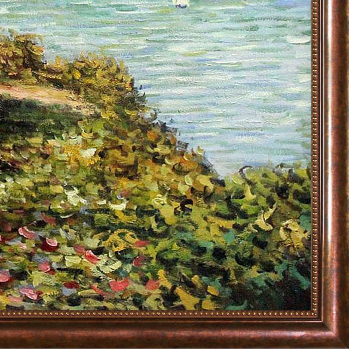 The Fisherman's Cottage at Pourville Pre-Framed - Verona Cafe Frame 24"X36"