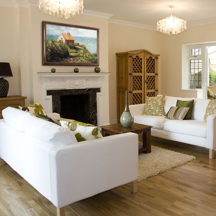 The Fisherman's Cottage at Pourville Pre-Framed - Verona Cafe Frame 24"X36"