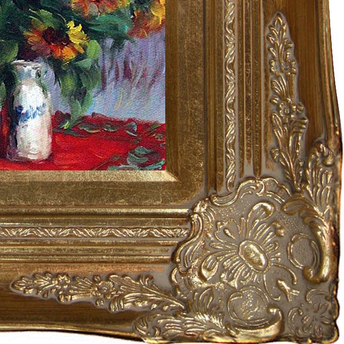 Sunflowers Pre-Framed - Victorian Gold Frame 8"X10"