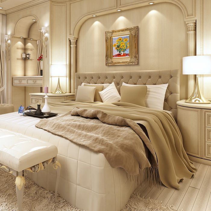 Sunflowers Pre-Framed - Victorian Gold Frame 8"X10"